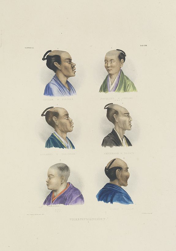 27722/503:Siebold VOLKSPHYSIONOMIEN. Tab. XVII.