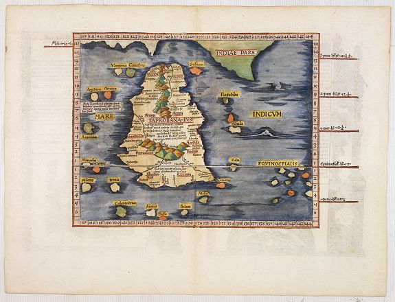 27928/310:Ceilon Taprobana Ins. Tabula XII Asiae. [Sri Lanka.]