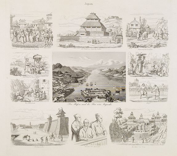 28104/501:DeshimaDer Hafen und die Bai von Nagasaki.