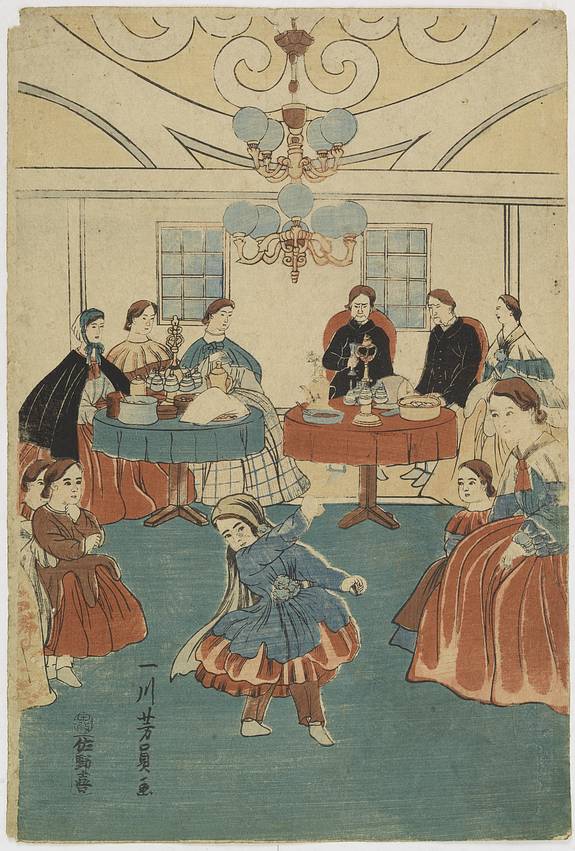 29303/510:YokohamaPrints The trading buildings of various countries at the Yokohama waterfront.