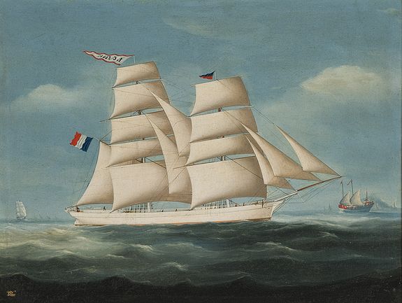 29527/405:ChinaExport French brick in full sail.