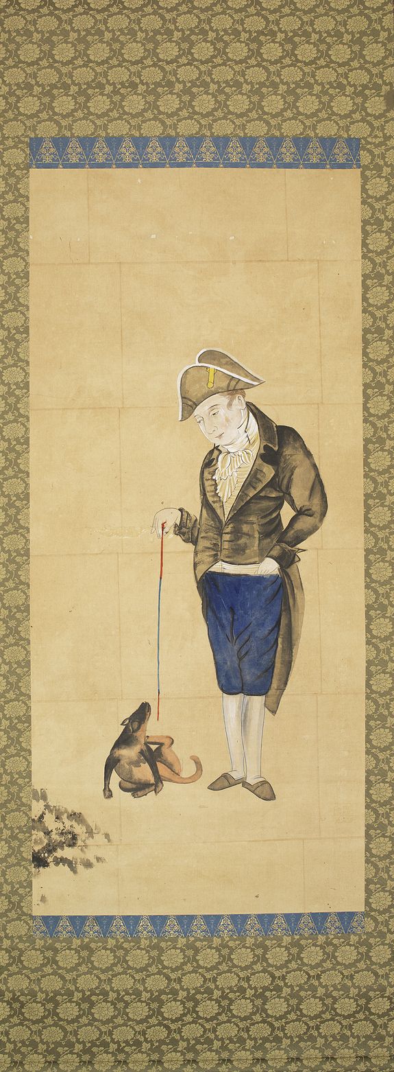 29975/501:Deshima Hendrik Doeff and his dog.