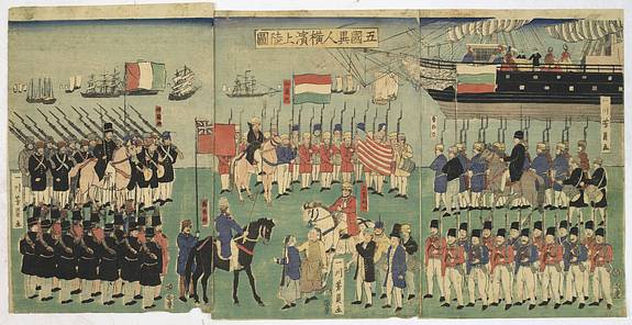 31484/510:YokohamaPrints Five Treaty Nations.