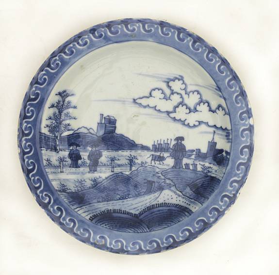 31519/405:ChinaExport Plate with Dutch motif