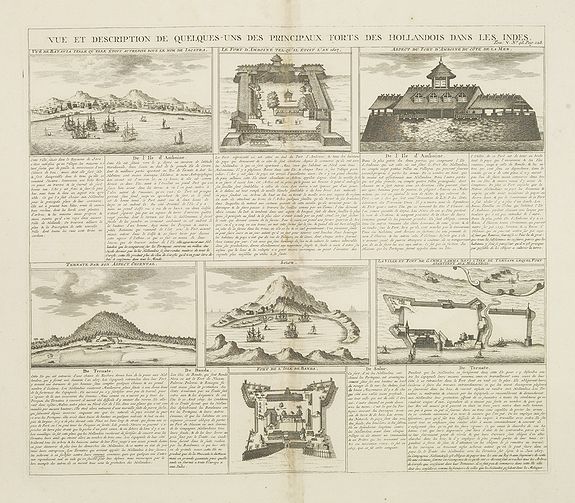 31603/300:VOC Vue et Description de Quelques-Uns des Principaux Forts des Hollandois dans les Indes .