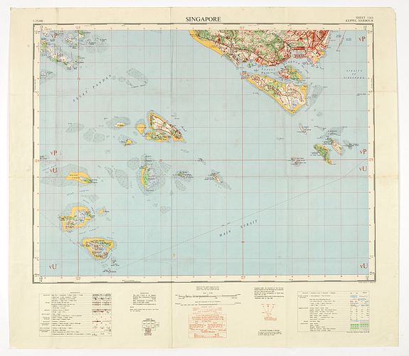 33023/610:Singapore Singapore. - Sheet 134h Keppel harbour.