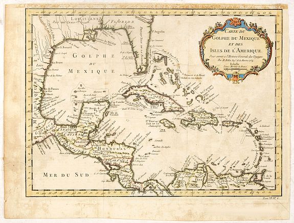 BELLIN, J.N.&nbsp;-&nbsp;Carte du Golphe du Mexique et des Isles de l'Amerique.