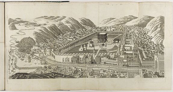 MOURADJA D'OHSSON, Ignace.&nbsp;-&nbsp;[Tableau Général de l'Empire Ottoman]. 11 plates with the panoramic view of Mecca.