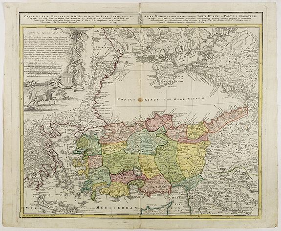 HOMAN HEIRS.&nbsp;-&nbsp;Carte de l'Asie Minevre ou de la Natolie et du Pont Euxin...
