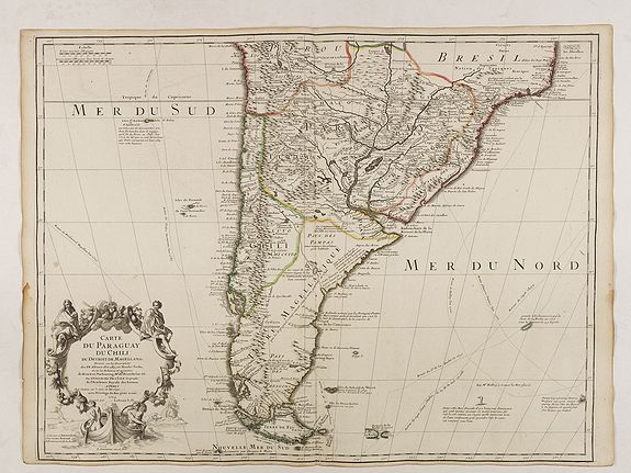 DE LISLE, G.&nbsp;-&nbsp;Carte du Paraguay du Chili.