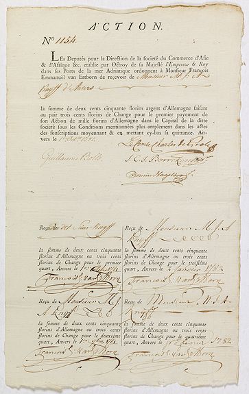 42959/260:IndiaCompany ACTION N°1154. Société du Commerce d'Asie & d'Afrique.