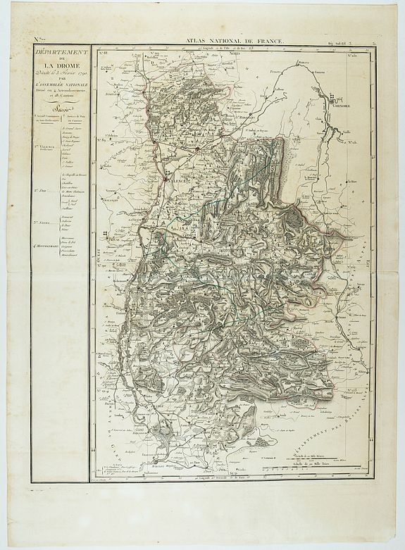CHANLAIRE, P-G. & DUMEZ, P.&nbsp;-&nbsp;Département de la Drome decreté le 3 février 1790. . .