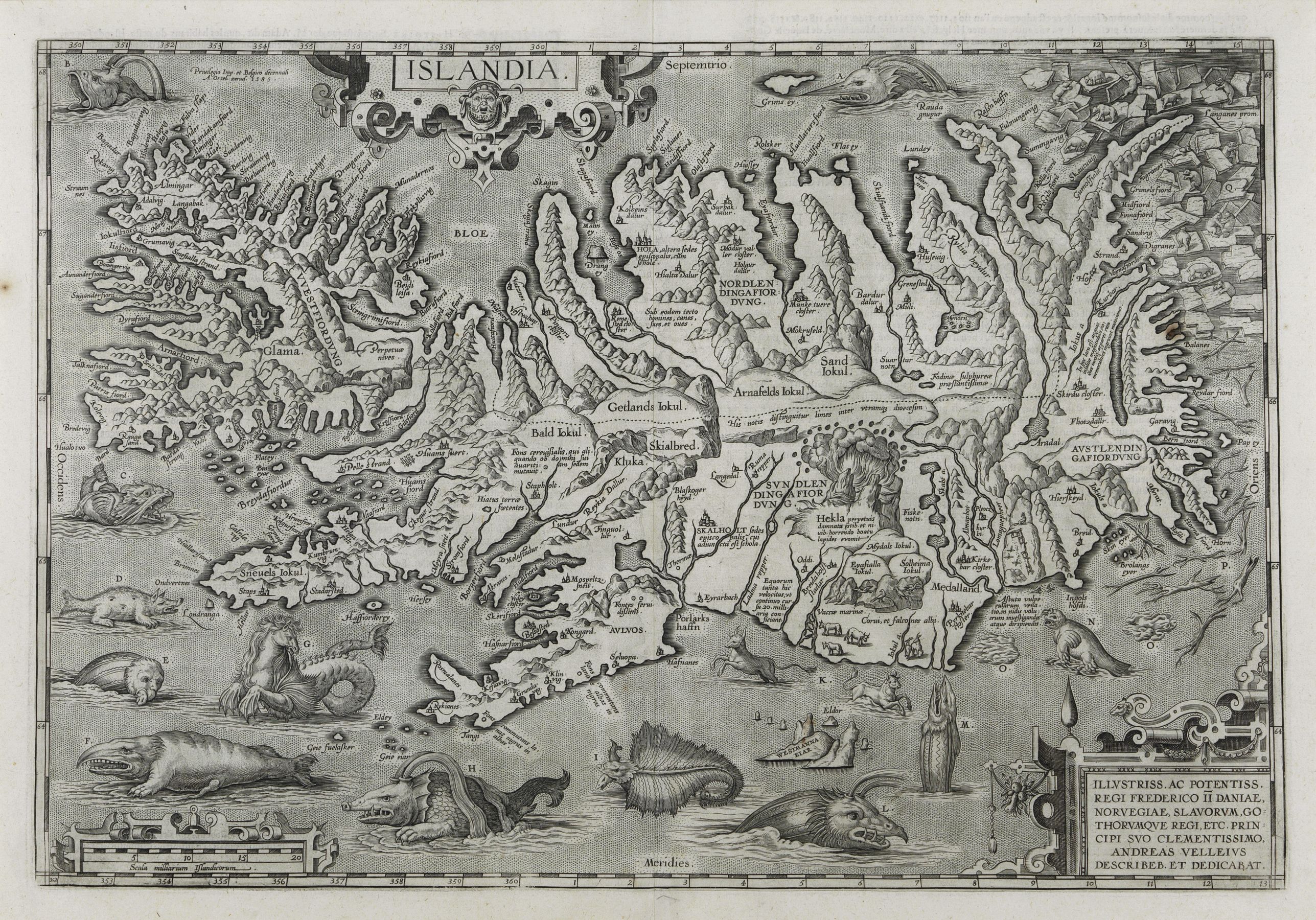 Iceland Ortelius map