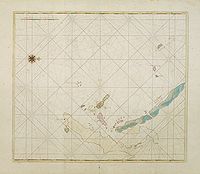 Nagasaki manuscript map by Van Keulen