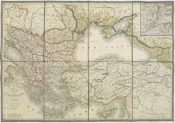 Berthe Carte De La Turquie Deurope Et Dasie