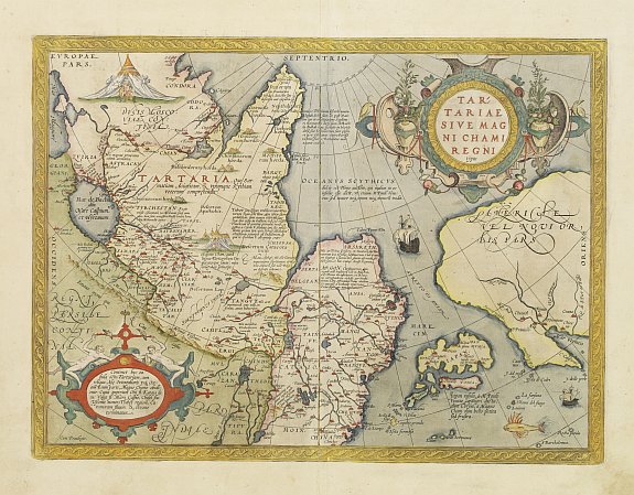 ORTELIUS,A., Tartariae sive Magni Chami Regni typus., antique map, old maps