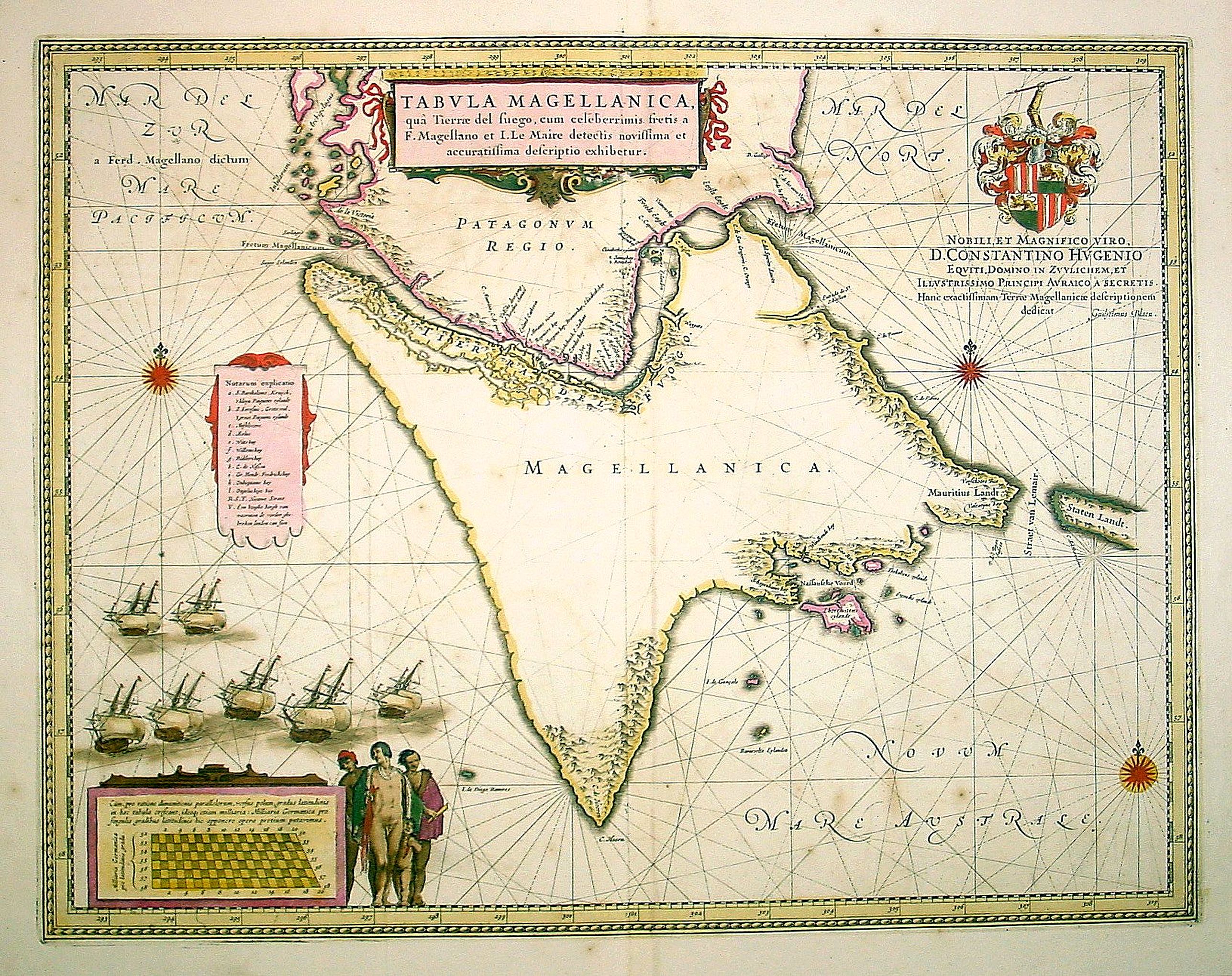 BLAEU, J., Tabula Magellanica., antique map, old maps