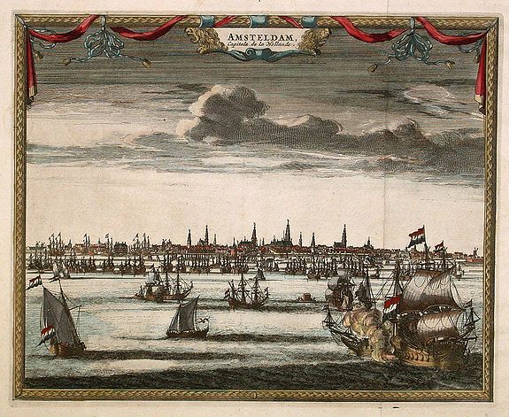 AA.P.v.d., Amsterdam. Capitale de la Hollande., antique map, old maps