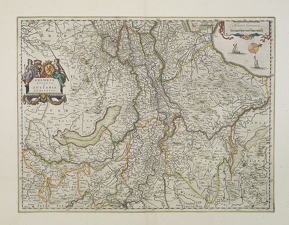 BLAEU, W., Geldria Ducatus et Zutphania Comitatus., antique map, old maps