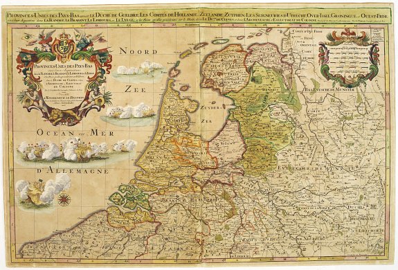 JAILLOT, A.H., Provinces-Unies des Pays-Bas.., antique map, old maps