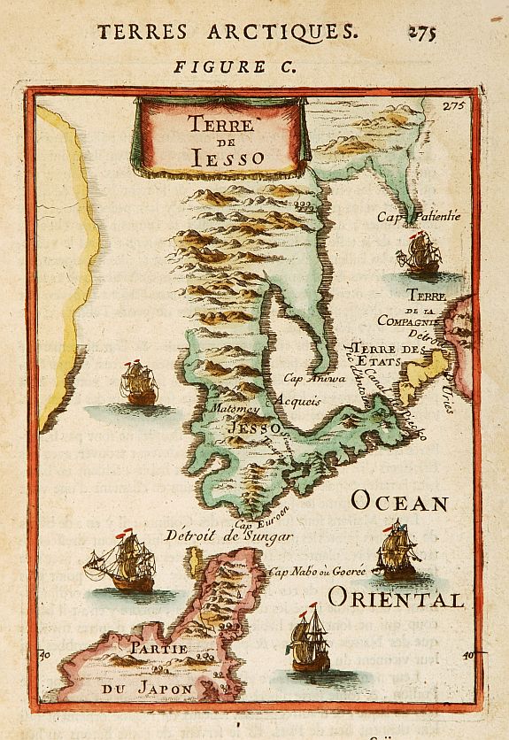 MALLET,A.M., Terre de Iesso., antique map, old maps