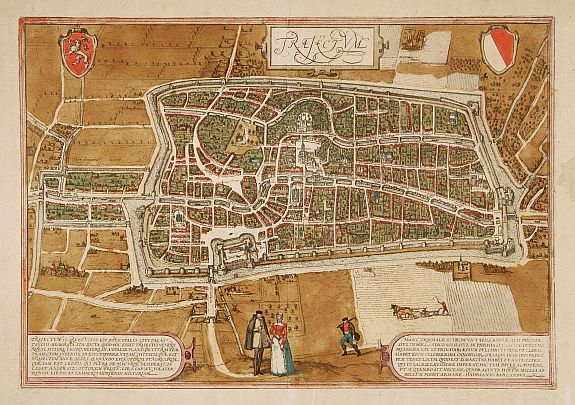 BRAUN,G./ HOGENBERG,F., Trajectum. (Utrecht)., antique map, old maps