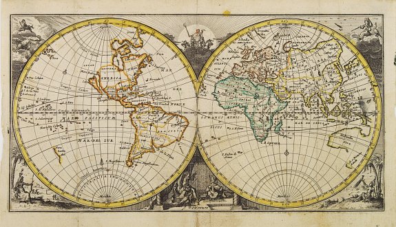 PEETERS,J., World map. (No title)., antique map, old maps
