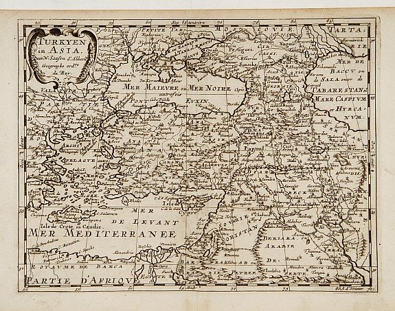 SANSON,N., Turkyen in Asia., antique map, old maps