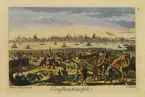 MYNDE,J., Constantinople., antique map, old maps