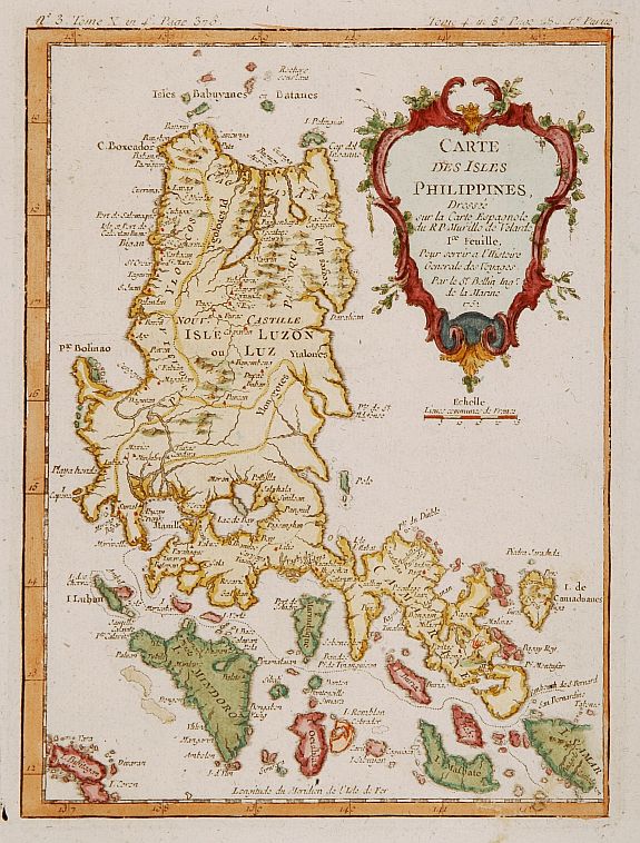 BELLIN, J., Carte des Isles Philippines. . ., antique map, old maps