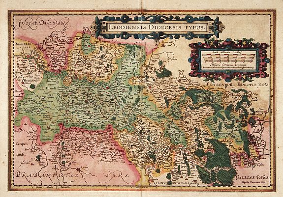 MERCATOR, G. / HONDIUS, J., Leodiensis Dioecesis Typus., antique map, old maps