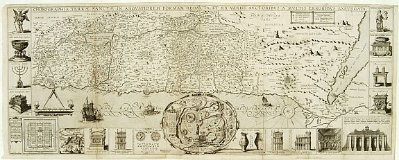 ANONYMOUS, Chorographia Terrae Sanctae in Augustiorem.., antique map, old maps