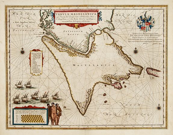 BLAEU, J., Tabula Magellanica., antique map, old maps