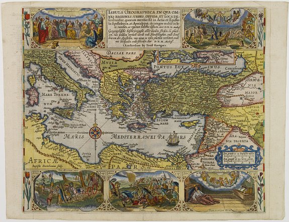PLANCIUS, P. / HARTGERS, J., Tabula Geographica in qua omnes regiones, urbes.., antique map, old maps
