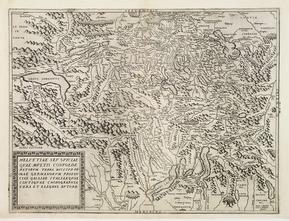 DE JODE,C., Helvetiae seu Sviciae qvae mvltis confoederatvm.., antique map, old maps