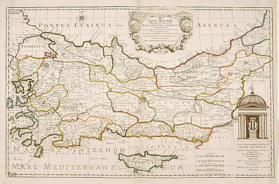 MOULLART SANSON,P., Asia Minor.., antique map, old maps