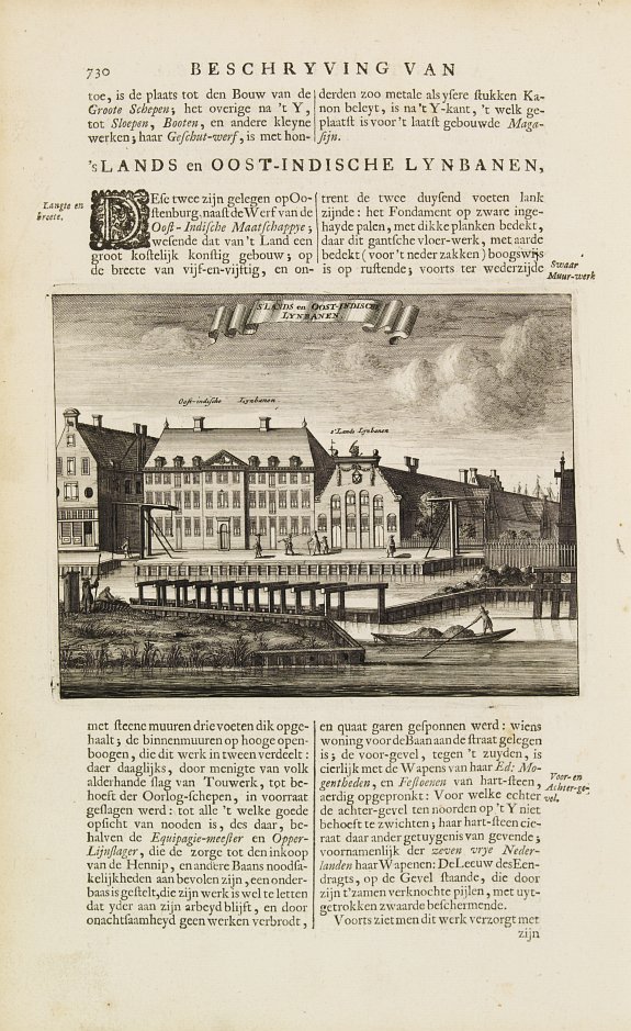 WAGENAAR,J., s'Lants en Oost-Indische Lynbanen., antique map, old maps