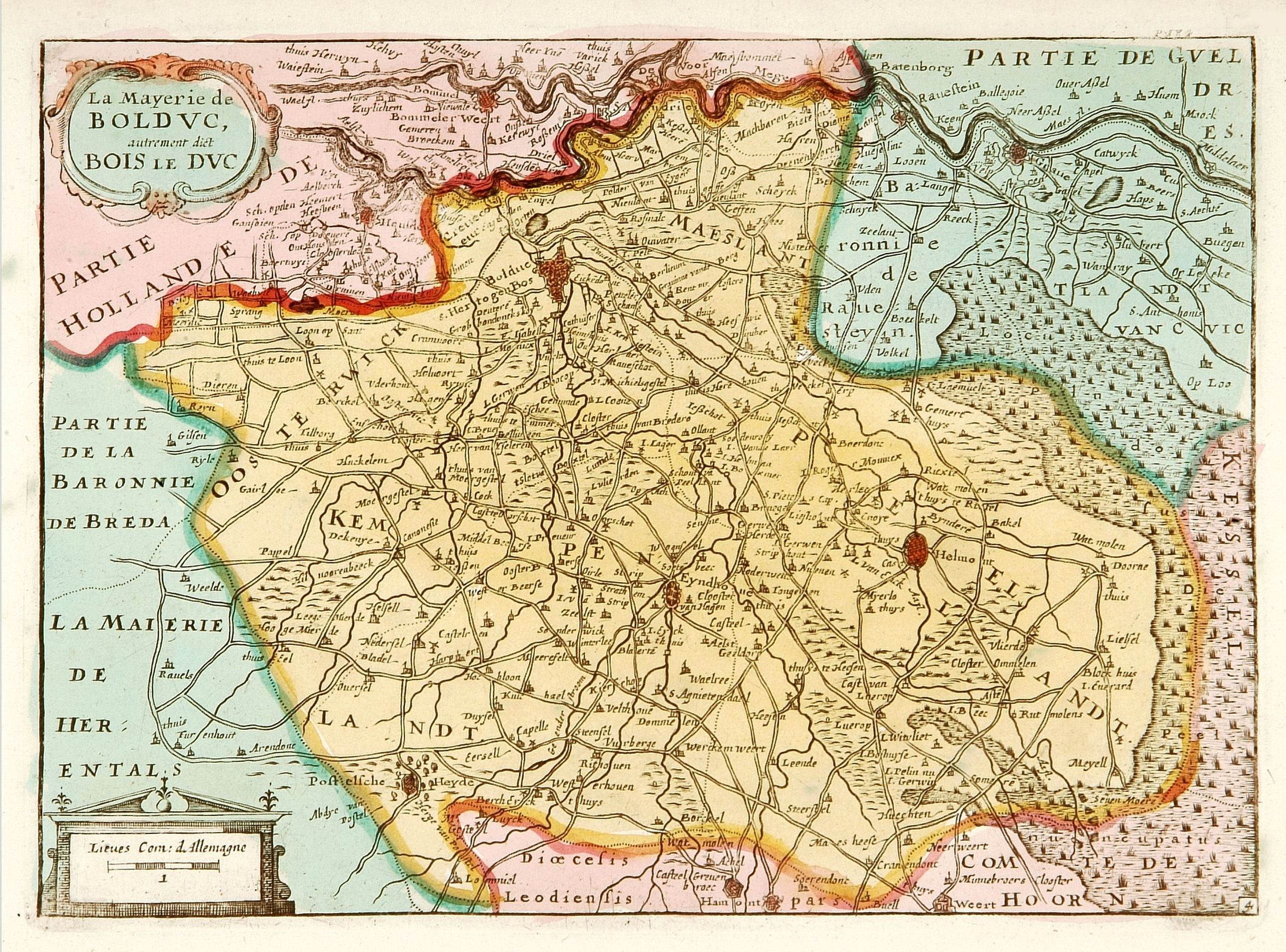 DE LA FEUILLE, D., La Mayerie de BOLDVC,. . ., antique map, old maps