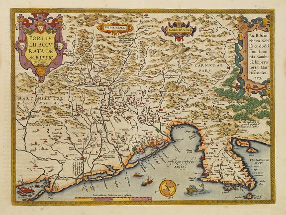 ORTELIUS,A., Fori IV accurata descriptio., antique map, old maps