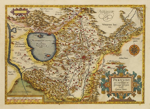ORTELIUS, A., Perusini agri, exactissima .., antique map, old maps