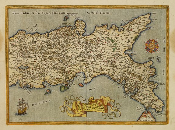 ORTELIUS, A., Regni Neapolitani verissi.., antique map, old maps