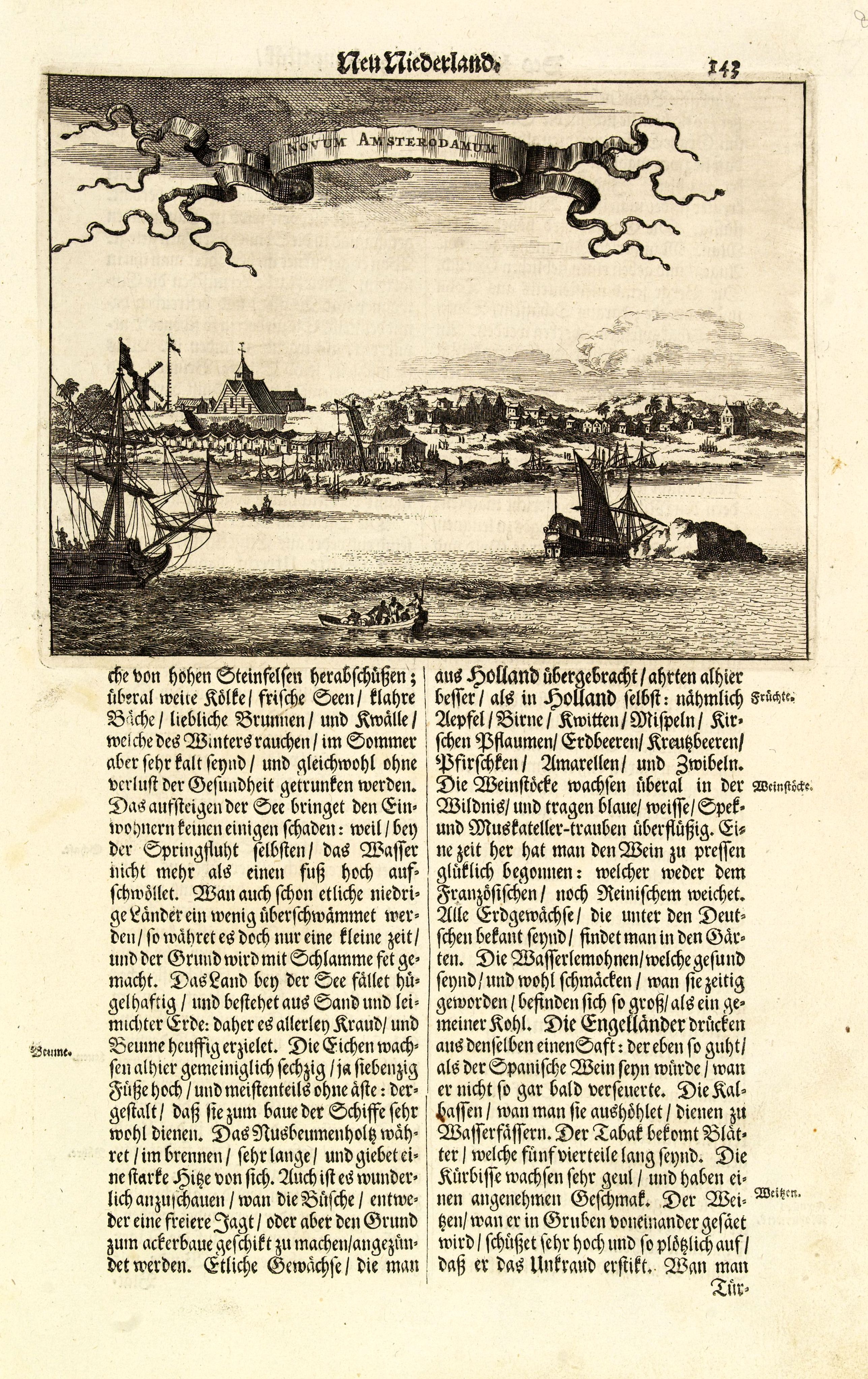 MONTANUS,A., Novum Amsterodamum.., antique map, old maps