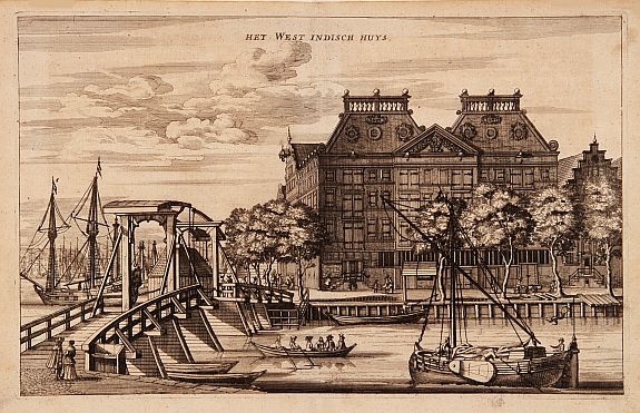 ANONYMOUS, Het West Indisch Huys., antique map, old maps