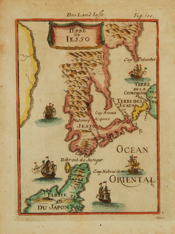 MALLET,A.M., Terre de Iesso., antique map, old maps
