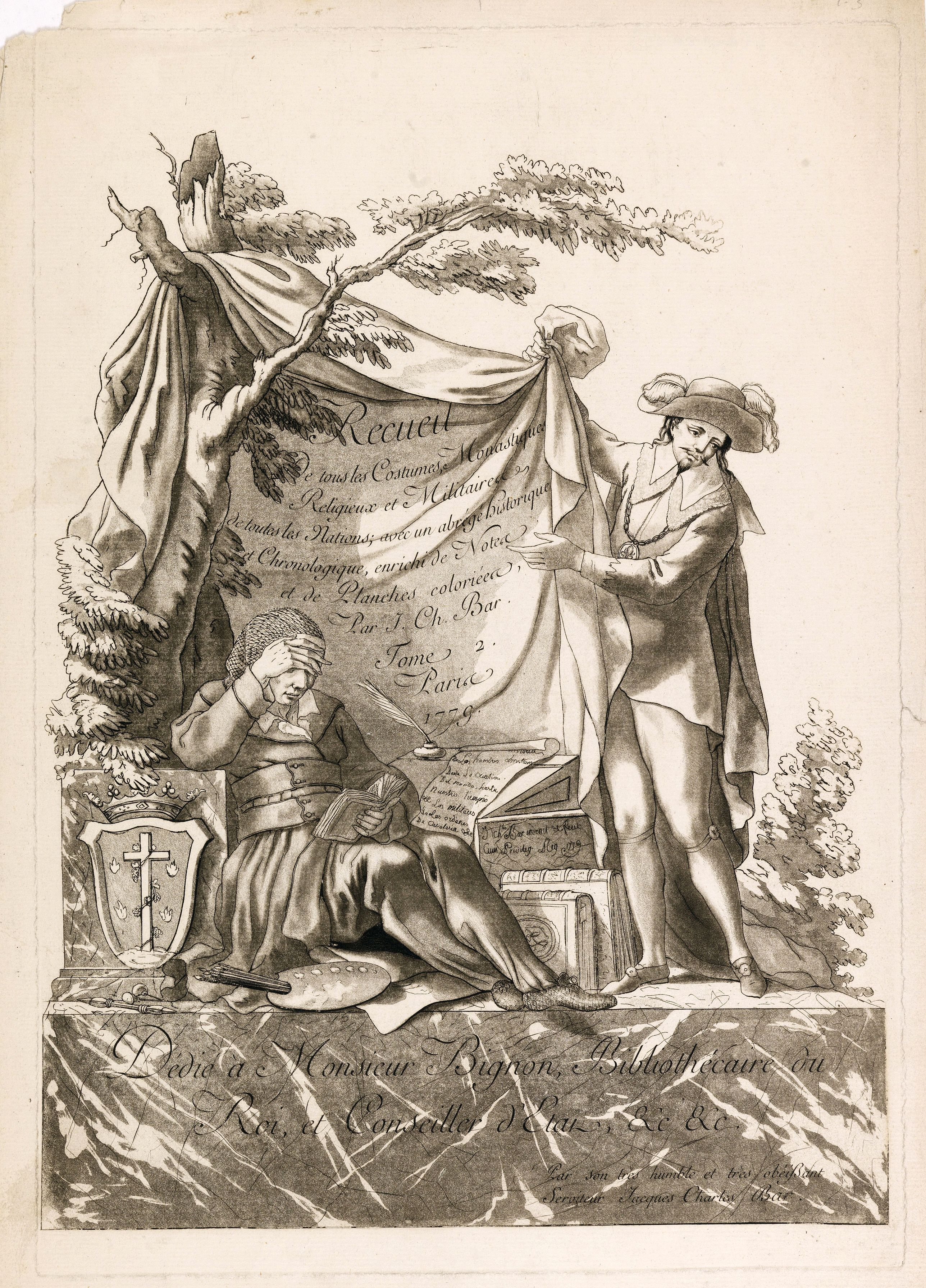 BAR,J. Ch., Recueil de tous les Costumes.. (Title page), antique map, old maps