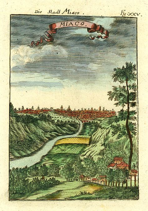 MALLET,A.M., Miaco., antique map, old maps