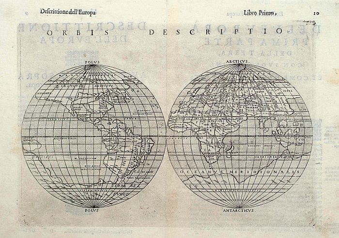 ROSACCIO/ SESSA heirs., Orbis descriptio., antique map, old maps
