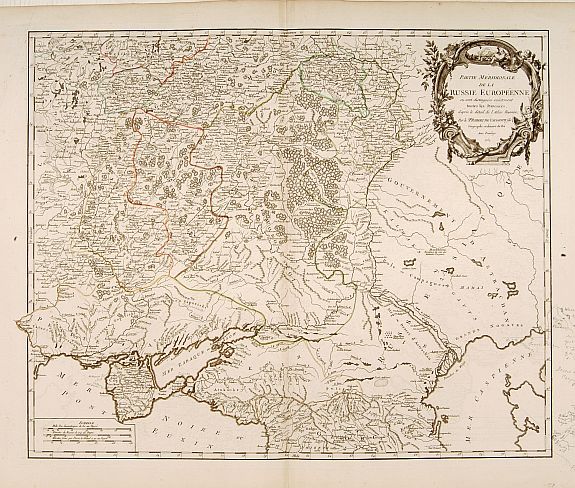 VAUGONDY,R.de, Partie Méridionale de la Russie Européenne.., antique map, old maps
