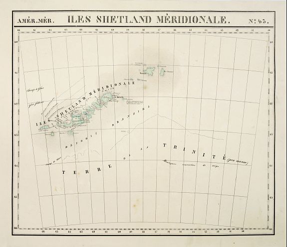 VANDERMAELEN,Ph., Iles Shetland Méridionale. No.43., antique map, old maps