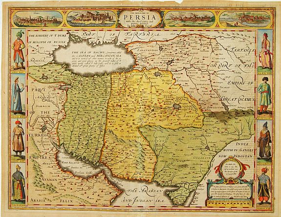 SPEED,J., The Kingdom of Persia .., antique map, old maps